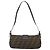 FENDI Zucca Canvas Mamma Baguette Shoulder Bag Black Silver Brown Auth 187689SAM Castaño Negro Plata - vista 2