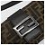 FENDI Zucca Canvas Mamma Baguette Shoulder Bag Black Silver Brown Auth 187689SAM Castaño Negro Plata - vista 20