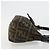 FENDI Zucca Canvas Mamma Baguette Shoulder Bag Black Silver Brown Auth 187689SAM Castaño Negro Plata - vista 3