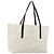 Jimmy Choo Studs Tote Bag Leder Weiß Silber Auth BA13552