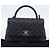 Borsa a mano CHANEL Matelasse Chain Caviar Navy Silver CC 2way ka4899SAM Argento Blu navy - vista 12