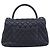 Borsa a mano CHANEL Matelasse Chain Caviar Navy Silver CC 2way ka4899SAM Argento Blu navy - vista 2