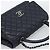 Borsa a mano CHANEL Matelasse Chain Caviar Navy Silver CC 2way ka4899SAM Argento Blu navy - vista 6