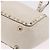 VALENTINO Studs Tote Bag Leder 2way White Gold Auth BA13505 Weiß Golden - Ansicht 16
