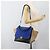 Céline Borsa Trapeze CELINE in pelle 2way Blu Oro Auth ka4960V D'oro - vista 27