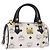 Borsa MCM Vicetos Logogram in PVC e pelle 2way White Gold Auth 188210 Bianco D'oro