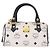 Borsa MCM Vicetos Logogram in PVC e pelle 2way White Gold Auth 188210 Bianco D'oro - vista 13