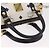 Borsa MCM Vicetos Logogram in PVC e pelle 2way White Gold Auth 188210 Bianco D'oro - vista 7