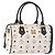 Borsa Boston MCM Vicetos Logogramma PVC Pelle 2way White Gold Auth 188869 Bianco D'oro