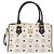 Borsa Boston MCM Vicetos Logogramma PVC Pelle 2way White Gold Auth 188869 Bianco D'oro - vista 13