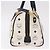 Borsa Boston MCM Vicetos Logogramma PVC Pelle 2way White Gold Auth 188869 Bianco D'oro - vista 3