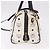 Borsa Boston MCM Vicetos Logogramma PVC Pelle 2way White Gold Auth 188869 Bianco D'oro - vista 4