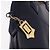 Borsa a mano SAINT LAURENT in pelle blu navy e oro Auth 188373 D'oro - vista 10