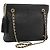 BALLY Chain Shoulder Bag Leder Schwarz Gold Auth 188542 Golden