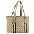 Borsa GUCCI GG Canvas Sherry Line Beige Oro 137396 Auth 186595 D'oro