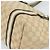 Borsa GUCCI GG Canvas Sherry Line Beige Oro 137396 Auth 186595 D'oro - vista 15