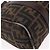 Bolsa de Mão FENDI Zucca Canvas Preto Marrom Auth 189065 - vista 15