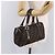 Bolsa de Mão FENDI Zucca Canvas Preto Marrom Auth 189065 - vista 22
