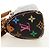 LOUIS VUITTON Monogram Multicolor Mini Speedy Bag Black M92644 Auth 185809SAM Nero - vista 3