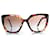 Prada, occhiali da sole oversize marroni Marrone  - vista 1