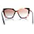 Prada, occhiali da sole oversize marroni Marrone  - vista 4