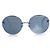 Chanel, gafas de sol redondas de espejo Negro Plata - vista 2