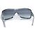 Chanel, Occhiali da sole Shield con stanghette trapuntate Argento - vista 5