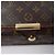 Borsa a tracolla Louis Vuitton Abbesses in tela Monogram marrone M45257 - vista 9