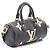 Borsa Louis Vuitton Papillon BB Bicolor Monogram Empreinte Nero Beige - vista 2