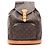 Zaino Louis Vuitton Montsouris GM Marrone Monogramma