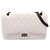 Borsa Chanel 2.55 Matelassé Maxi Mademoiselle Chain Double Flap Bianco