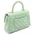 Borsa Chanel Coco Handle Flap Verde  - vista 2