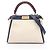 Bolso Fendi Peekaboo Regular 2-Way Roja Crudo Azul marino