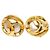 Orecchini a clip Chanel Coco Mark placcati oro D'oro
