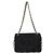 Borsa a tracolla Chanel in tweed nero e pelle - vista 2