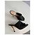 Christian Dior Mule-Heels aus schwarzem gerafftem Leder - Ansicht 2