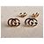 Orecchini Gucci GG Marmont in oro giallo D'oro - vista 3