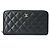 Monedero de piel de becerro granulado negro Chanel - vista 2
