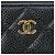 Monedero de piel de becerro granulado negro Chanel - vista 7