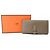Hermès Bearn Soufflé Long Wallet aus graumeliertem Epsom-Leder
