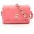 Borsa a tracolla Chanel Matelassé in agnello rosa