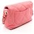 Borsa a tracolla Chanel Matelassé in agnello rosa - vista 2