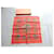 Hermès Gavroche 45 Seidentuch "Les Armes de Paris" Rot und Gold Golden  - Ansicht 3