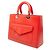 Borsa in pelle rossa Christian Dior Rosso - vista 2