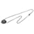 Collana Chanel Camellia Coco Mark Nero Argento - vista 3