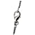 Collana Chanel Camellia Coco Mark Nero Argento - vista 5
