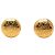 Orecchini Chanel Vintage Logo Rotondi D'oro