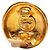 Orecchini Chanel Vintage Logo Rotondi D'oro - vista 3