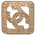 Spilla Chanel Vintage Coco Mark Diamond D'oro