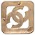 Spilla Chanel Vintage Coco Mark Diamond D'oro - vista 2